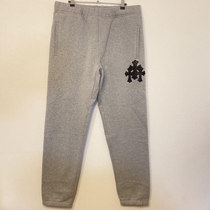 新品CHROME HEARTS クロムハーツ スウェットパンツ クロスグレーM