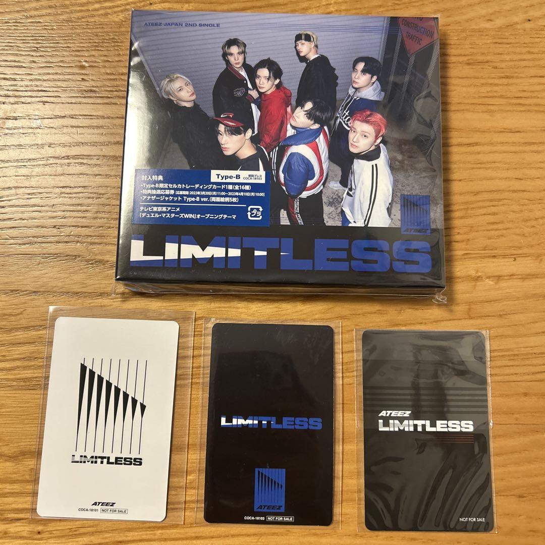 Ateez limitless ミンギトレカ３枚セットと開封済CD | Shop at Mercari