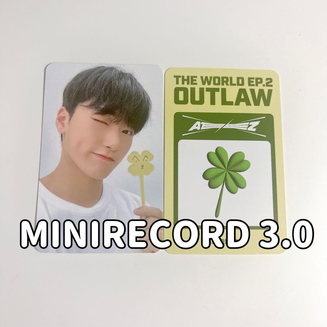 MINIRECORD 3.0】ATEEZ サン outlaw トレカ | Shop at Mercari from