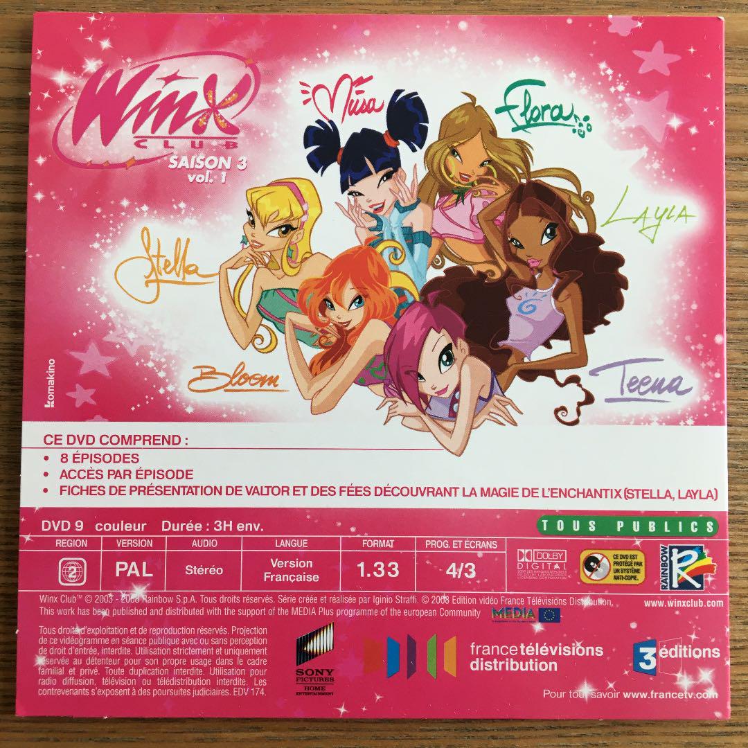 Winx club】海外アニメ DVD BOXセット+特典ステッカー付き | Faites